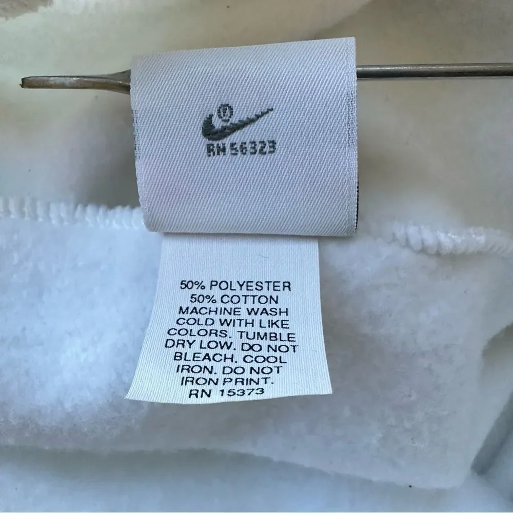 NIKE Vintage White ACG Joggers with Purple Logo Size XL